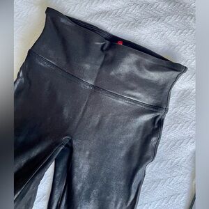 Spanx Black Faux Leather Leggings